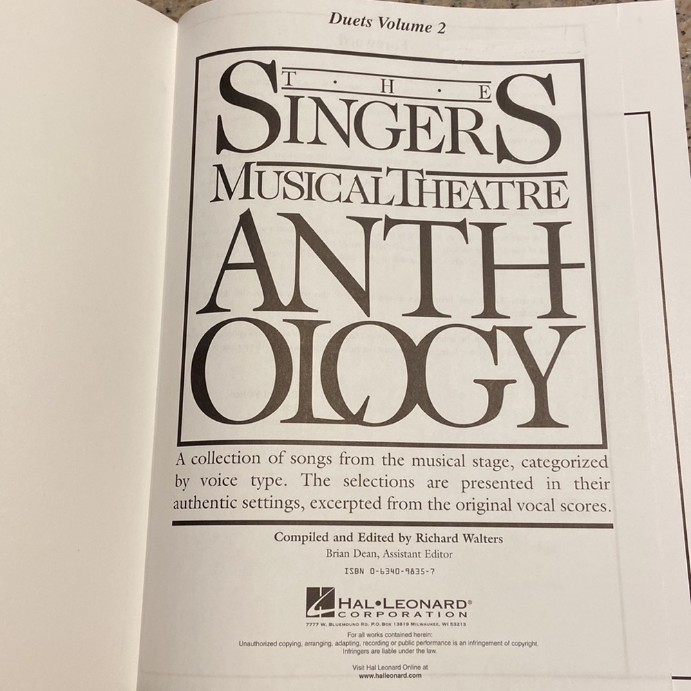 The Singer’s Musical Theatre Anthology DUETS Volume 2 - Picture 4 of 6